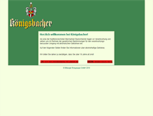 Tablet Screenshot of koenigsbacher.de